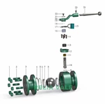 forged steel flanged floating ball valve drawing-1
