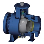 metal seated ball valve for high temperature