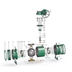 gear operated trunnion ball valve drawing