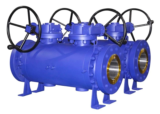 twin ball trunnion ball valve