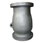 Axial flow check valves