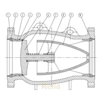non slam axial flow check valve