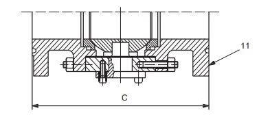 16 inch ball valve face to face dimensions (flanged RTJ)