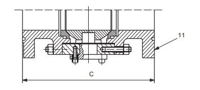 18 inch ball valve face to face dimensions (flanged RTJ)