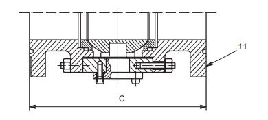 20 inch ball valve face to face dimensions (flanged RTJ)