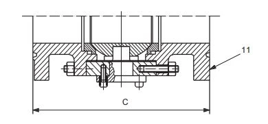 24 inch ball valve face to face dimensions (flanged RTJ)
