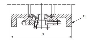34 inch ball valve face to face dimensions (flanged RTJ)