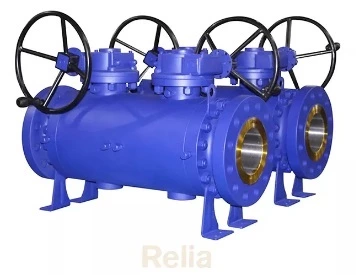 trunnion mounted double block and bleed ball valves