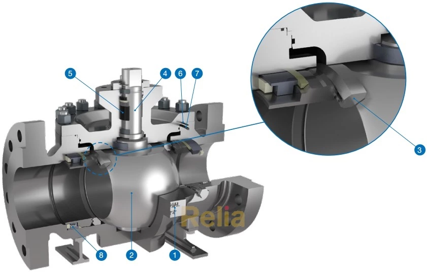 top entry metal seated ball valves