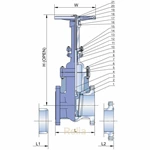 cast steel flexible wedge gate valve