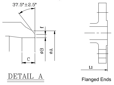 Class 1500 gate valve drawing BW Flanged