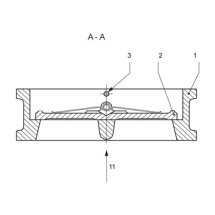 API 6D wafer check valve assembly drawing