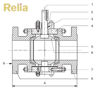 28 inch ball valve face to face dimensions (flanged RF)