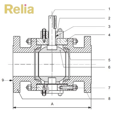 32 inch ball valve face to face dimensions (flanged RF)