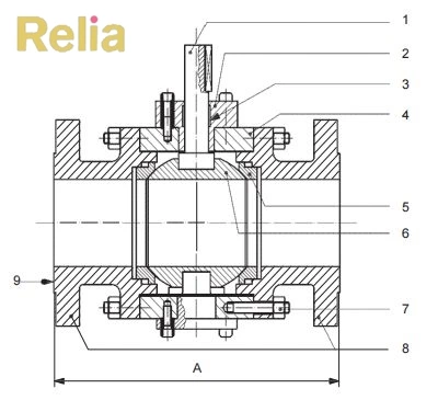 4 inch ball valve face to face dimensions (flanged RF)